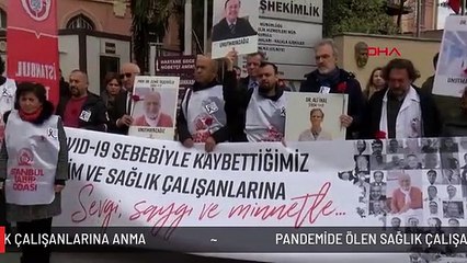 PANDEMİDE ÖLEN SAĞLIK ÇALIŞANLARINA ANMA