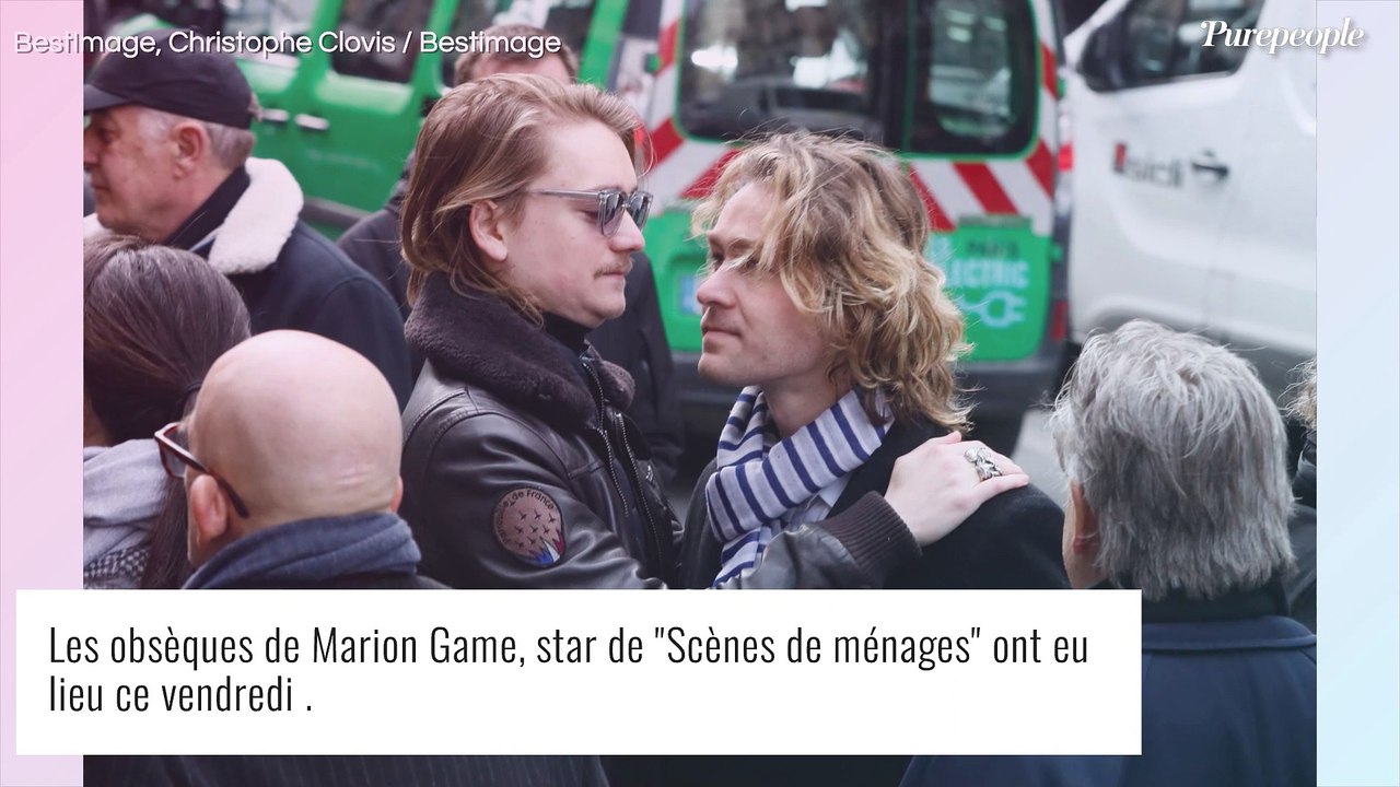 Obsèques de Marion Game : Ses deux petits-fils, Aurélien et Arthur, soudés pour les adieux