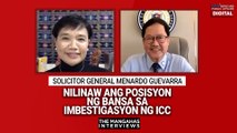 SolGen Guevarra, nilinaw ang posisyon ng bansa sa imbestigasyon ng ICC | The Mangahas Interviews