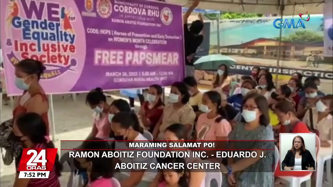 Libreng papsmear at breast examination, ikinasa ng GMA Kapuso Foundation sa Sogod at Cordova, Cebu | 24 Oras