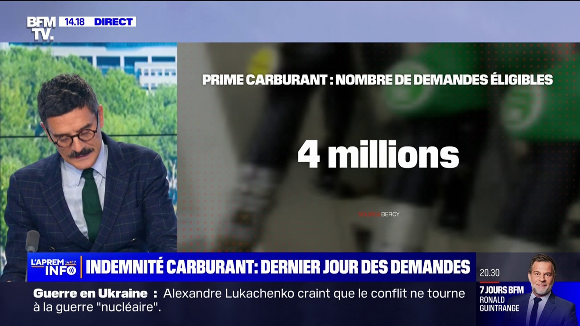 Indemnité carburant: 4 millions de Français sur 7 millions de demandes sont  éligibles à la prime - Vidéo Dailymotion