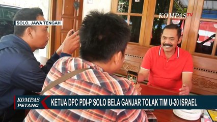 Ketua DPC PDIP Solo Bela Ganjar Tolak Tim U-20 Israel: Untuk Kepentingan Bangsa dan Negara