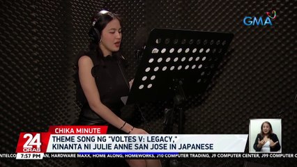 Theme song ng "Voltes V: Legacy," kinanta ni Julie Anne San jose in Japanese | 24 Oras