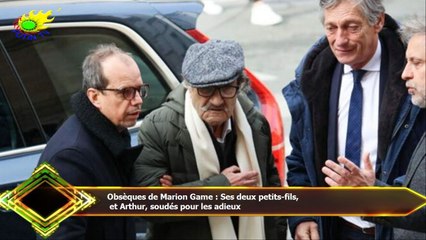 Obsèques de Marion Game : Ses deux petits-fils,  et Arthur, soudés pour les adieux