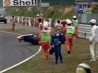 Formula-1 R16 GP Japan 1996 Qualifying (Eurosport UK)