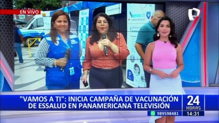 Essalud inicia campaña de vacunación en exteriores de Panamericana Televisión