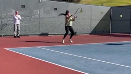 Video Instagram, Osaka si allena col pancione