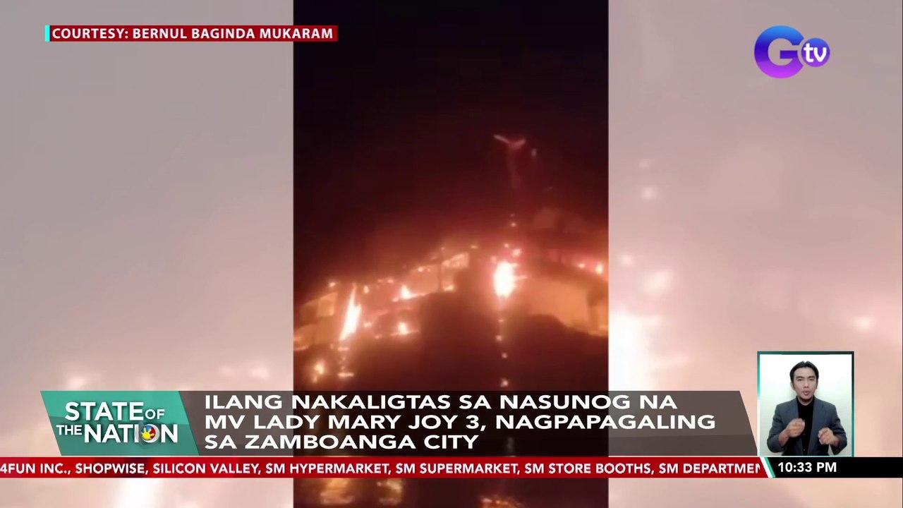 Ilang nakaligtas sa nasunog na MV Lady Mary Joy 3, nagpapagaling sa Zamboanga City | SONA