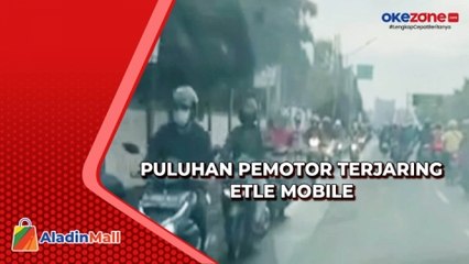 下载视频: Nekat Lawan Arah, Puluhan Pemotor Terjaring ETLE Mobile di Kalimalang