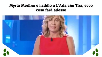 Myrta Merlino e l'addio a L'Aria che Tira, ecco cosa farà adesso