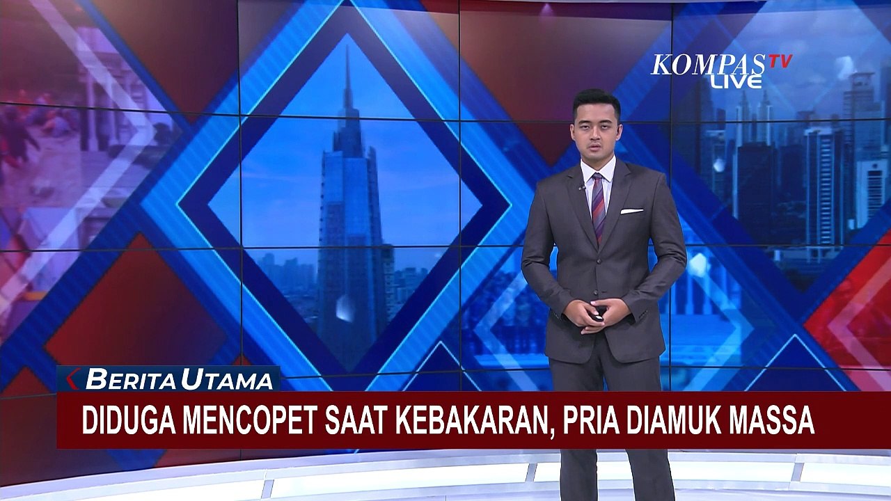 Diduga Mencopet Telepon Seluler saat Kebakaran, Pria Ini Diamuk Massa!