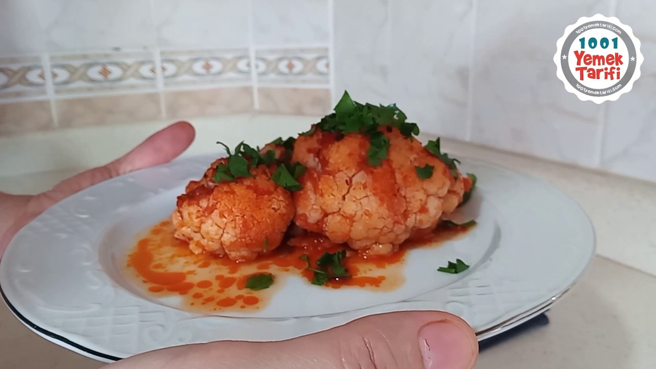 Fırında Domates Soslu Karnabahar Tarifi