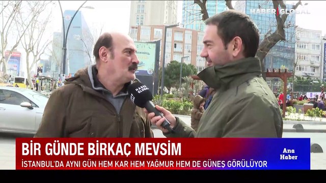 Bir günde birkaç mevsim... İstanbul'da aynı gün hem kar hem yağmur hem de güneş görülüyor