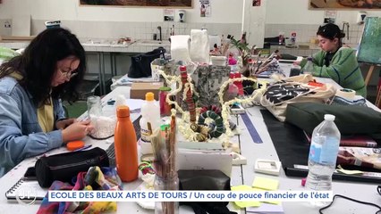 ECOLE DES BEAUX ARTS de Tours / Un coup de pouce financier de l'état