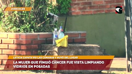 La mujer que fingió cáncer fue vista limpiando vidrios en Posadas