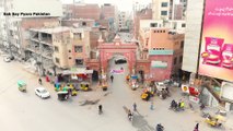 Beautiful Aerial View Of Faisalabad City, Punjab, Pakistan