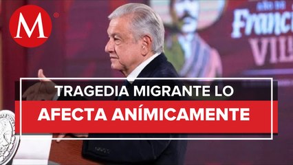 Me ha dolido mucho, me partió el alma: AMLO tras muerte de migrantes en Ciudad Juárez