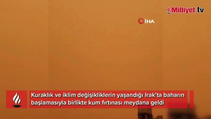 Download Video: Irak’ı kum fırtınası vurdu! Ekipler alarma geçti