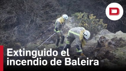 Extinguido el incendio de Baleira y controlado el de Villanueva de Viver