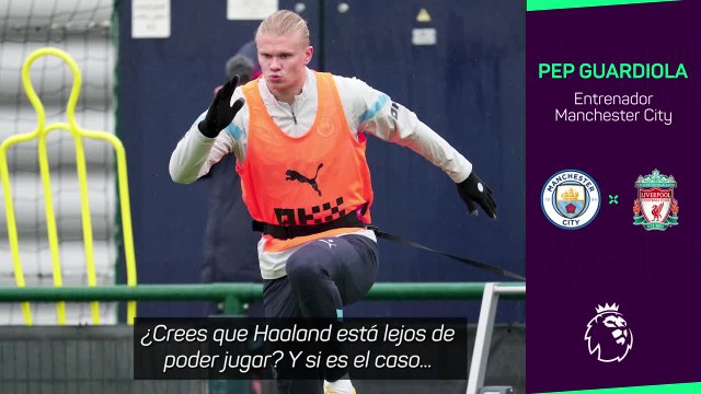 Guardiola, sobre Haaland: Dice que se siente bien, pero veremos