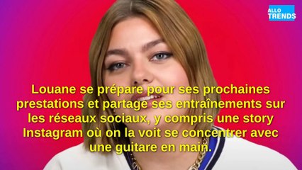 Louane se prépare intensément pour ses prochains concerts !