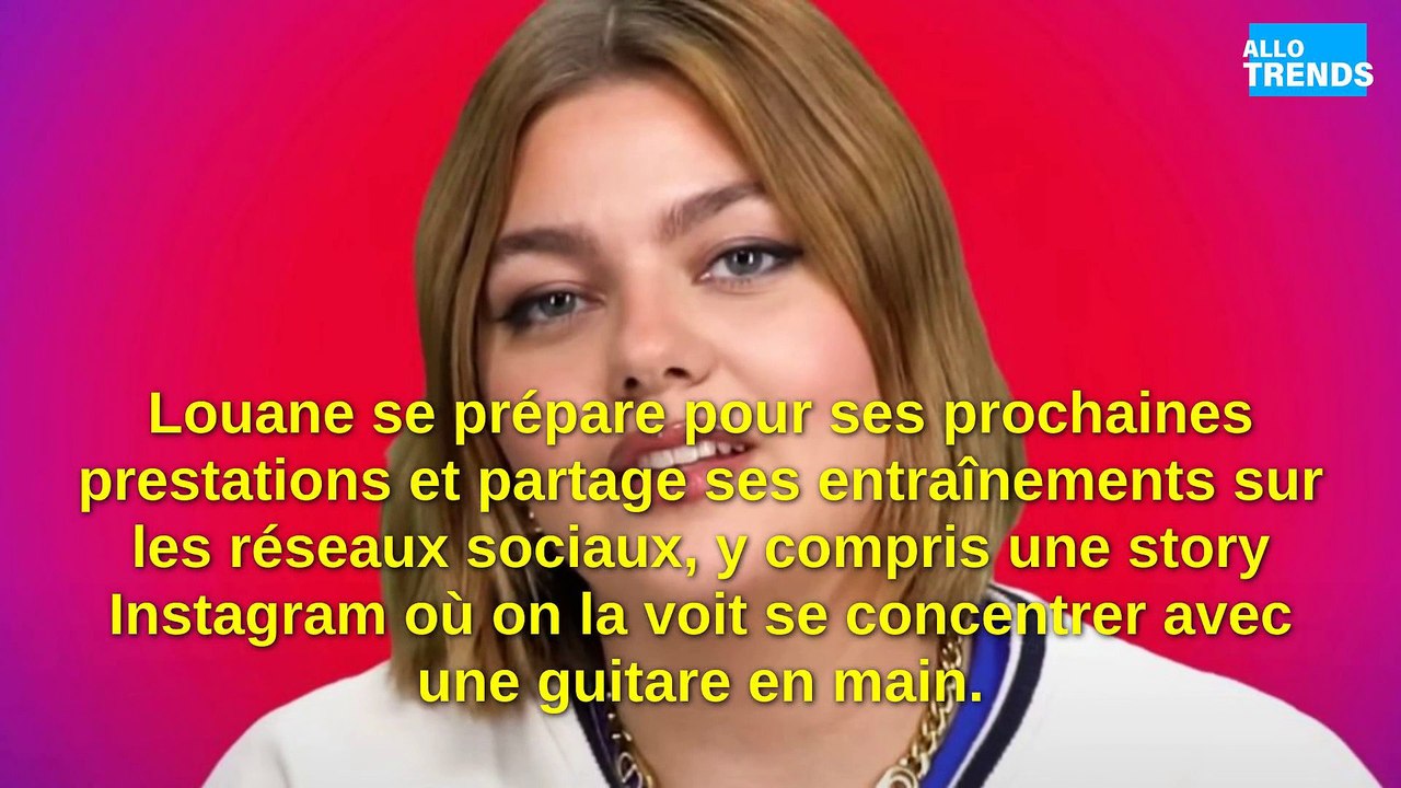 Louane se prépare intensément pour ses prochains concerts !