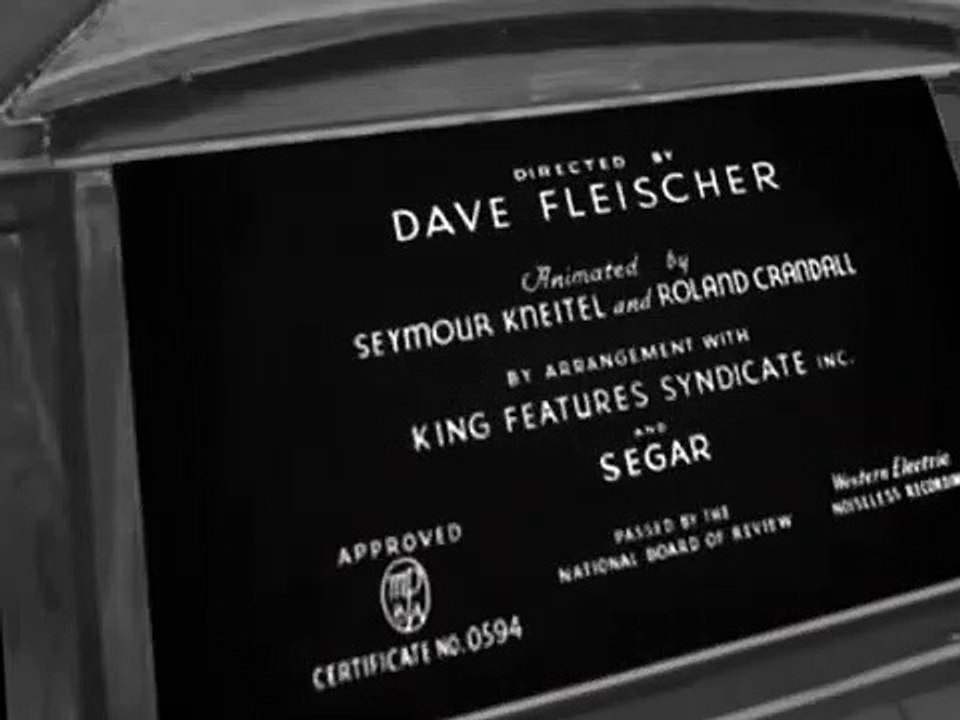 Popeye (1933) E029 The Spinach Overture