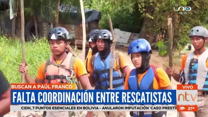 Falta coordinación entre rescatistas para encontrar a Paul Franco