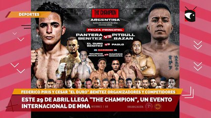 Posadas: El 29 de abril se realizará "The Champion", un evento internacional de MMA