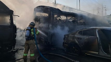 경북 경산 공용주차장서 불...차량 8대 피해 / YTN