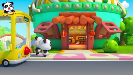 Oops! Hank's Ice Cream Fell Down | Baby Panda's Dessert Truck | Cooking Pretend Play | BabyBus