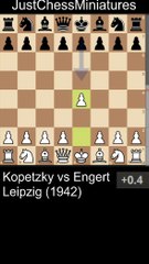 Just one tempo gives White enough time for a winning attack