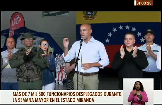 Más de 7 mil 500 funcionarios estarán desplegados durante Semana Santa en el estado Miranda