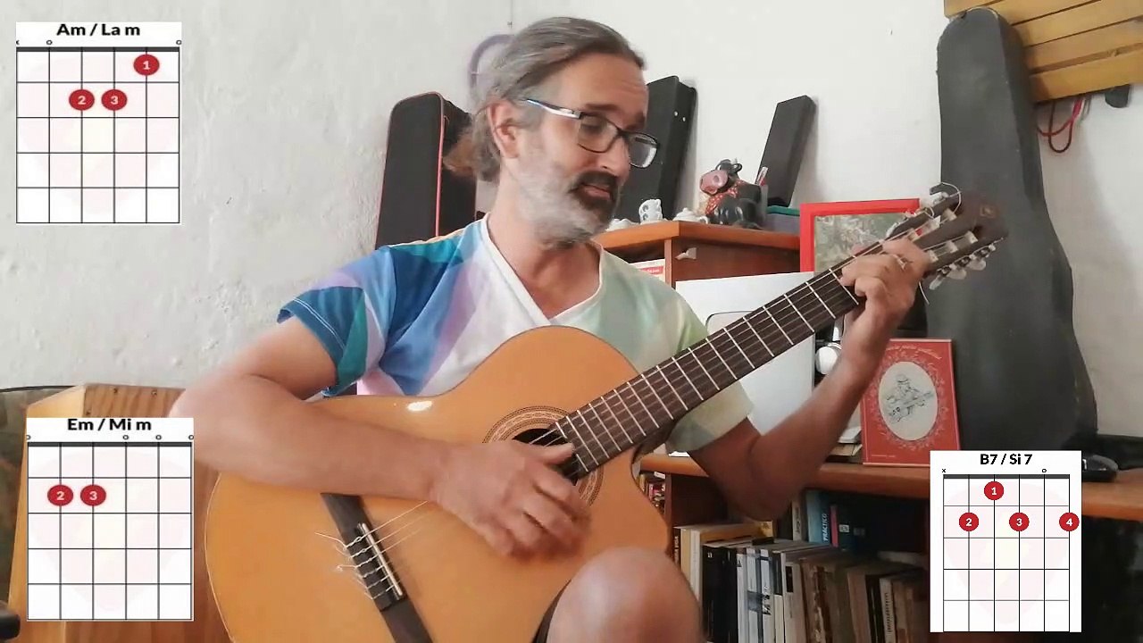 13) Chamamé como tocar guitarra Merceditas con tres  acordes Aprendiendo juntos
