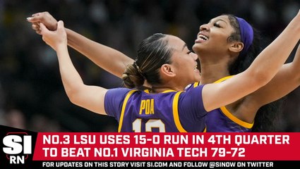 No.3 LSU Rallies to Beat No.1 Virginia Tech, Advances to First Title Game