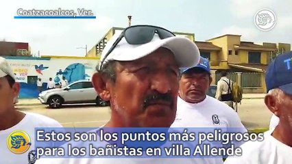 Estos son los puntos más peligrosos para los bañistas en villa Allende