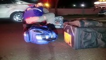 Entregador fica ferido em acidente na Avenida Tancredo Neves