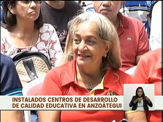 Instalan centros de desarrollo de calidad educativa en el estado Anzoátegui