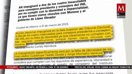 PAN impugnará ante TEPJF a nueva presidenta del INE por vínculos con Morena