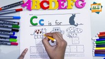 A to z drawing Letters C for Cat -Teaching Writing ABC for Preschool -Alphabet for Kids part 3
