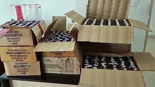 जबलपुर पुलिस की बड़ी कार्रवाई, भारी मात्रा में पकड़ी गई शराब - देखें वीडियो