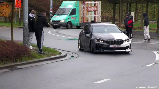 Tuner cars leaving a Carshow POLICE Heaven On Wheels 2023 2