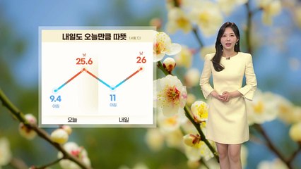 [날씨] 내일도 오늘만큼 따뜻...전국 대부분 건조특보 / YTN