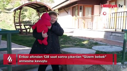 Enkaz altından 128 saat sonra çıkarılan "Gizem bebek" annesine kavuştu