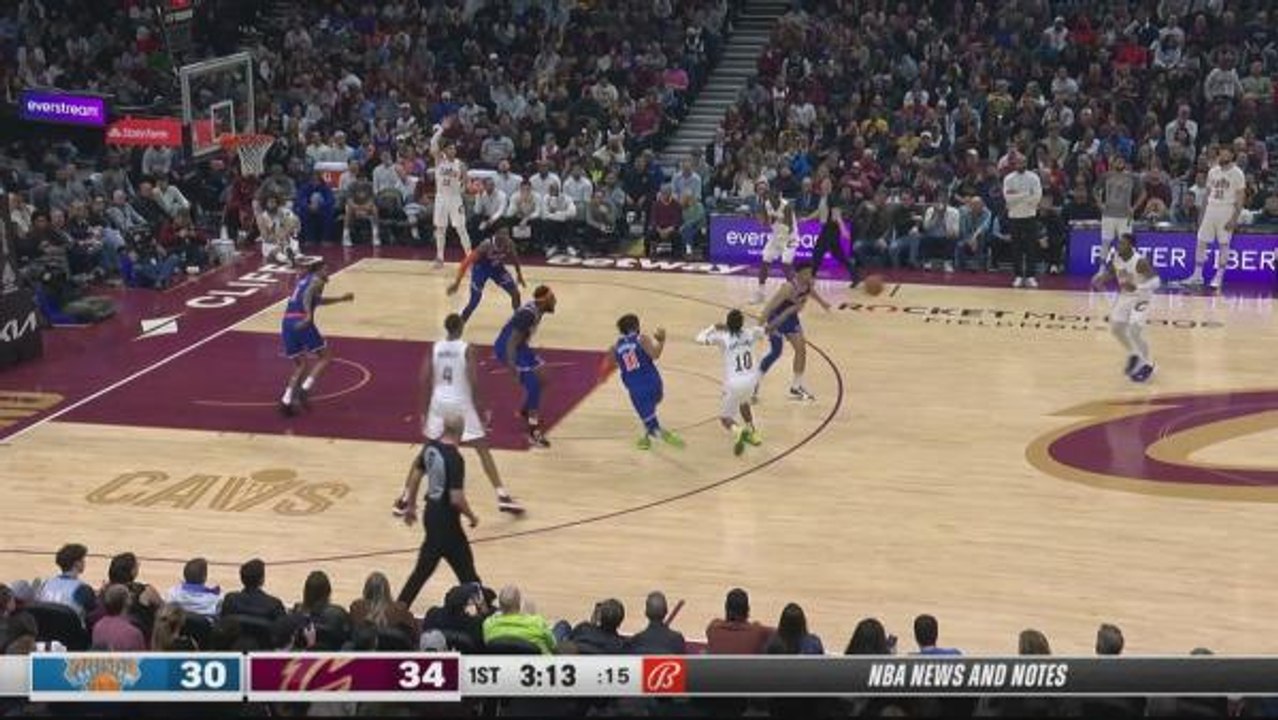 Knicks crush Cavs as Brunson scores career-high 48