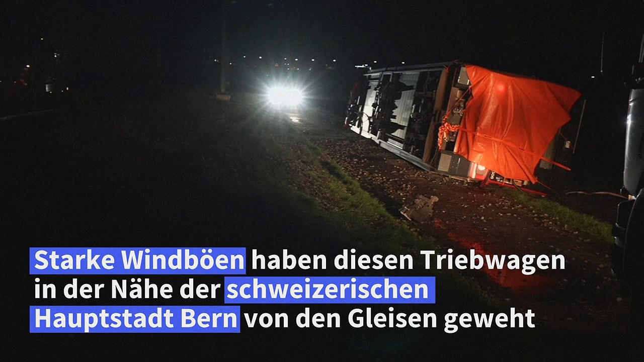 Zug nahe Bern entgleist - mehrere Verletzte