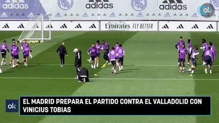 El Madrid prepara el partido contra el Valladolid con Vinicius Tobias