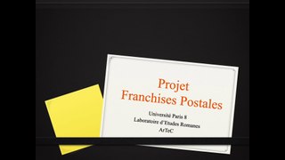 Franchises postales