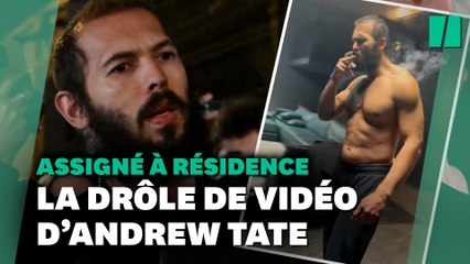 Andrew Tate est sorti de prison, et il tenait à le faire savoir à sa manière