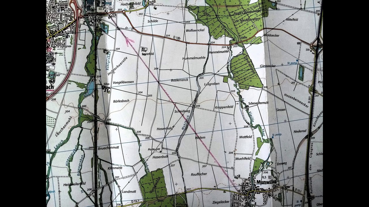 Scout - Relever un Azimut sur une carte IGN